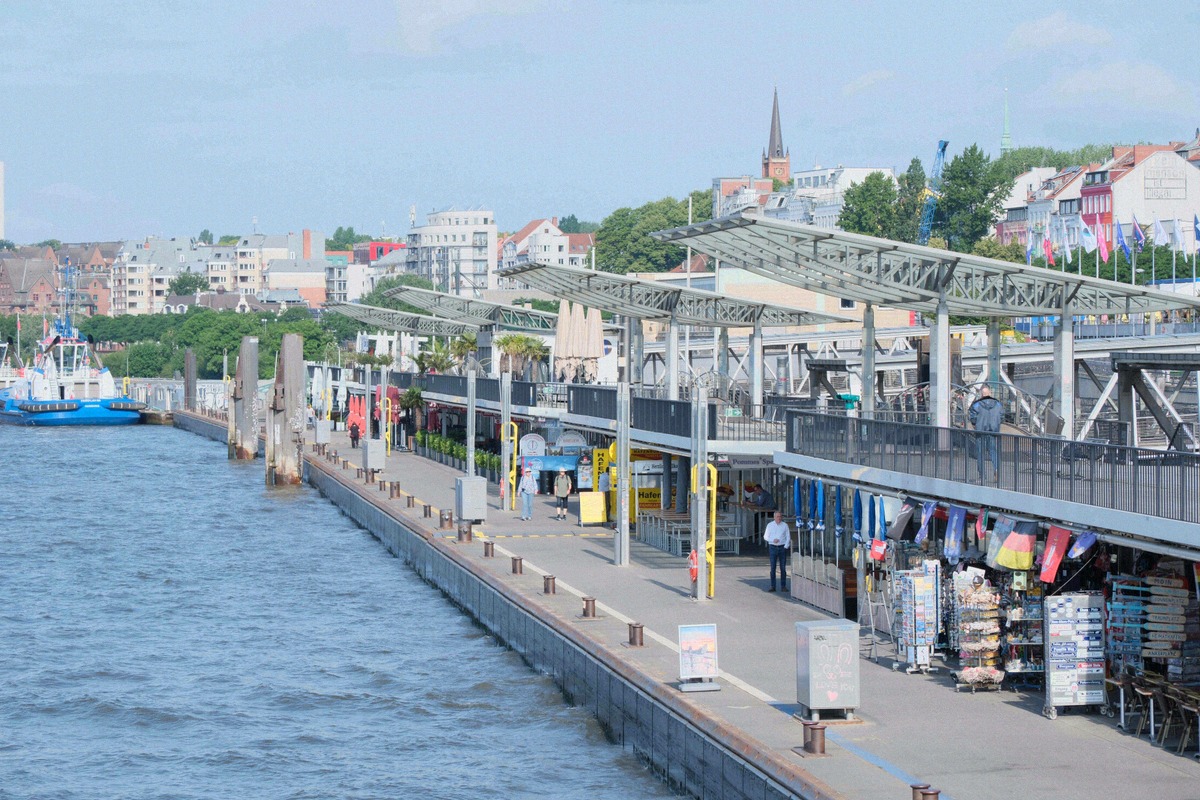 Landungsbrücken piers - departure point for the included harbour cruise